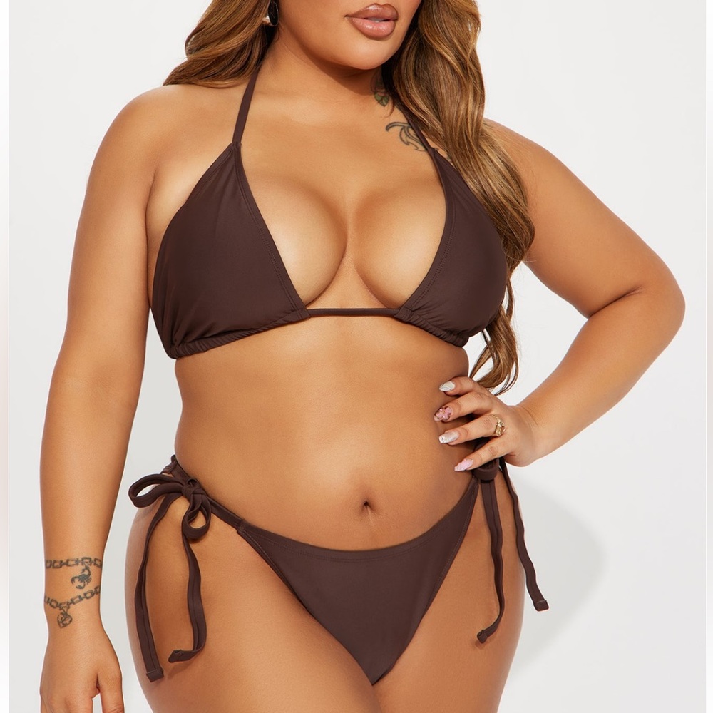 Brown Bikini Set